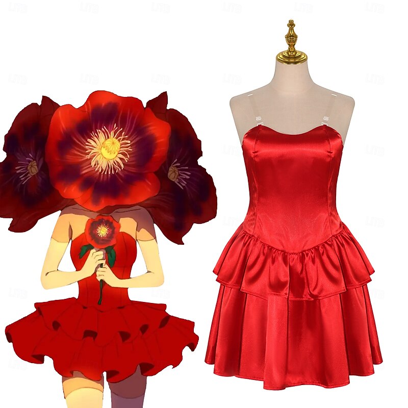 Perfect Blue Mima Kirigoe Dress Cosplay Costume Party Cosplay Movie Cosplay for Women's Adults' Masquerade Performance Party