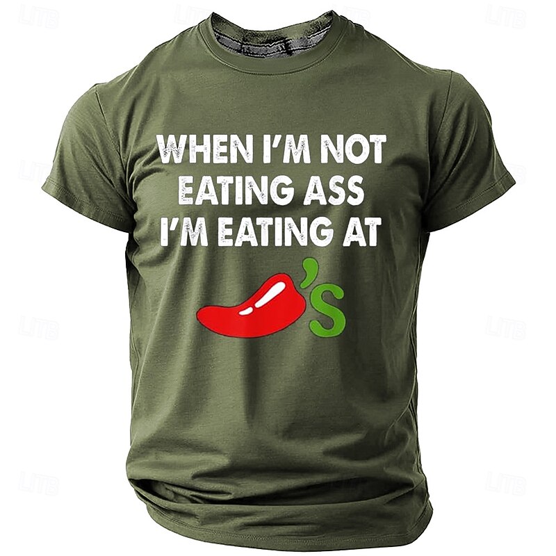 Men's Funny T Shirt Short Sleeve T shirt 3D Print Crew Neck Shirt Designer Casual Party Holiday Club Black Red Blue Summer Spring Clothing Apparel S M L XL XXL XXXL