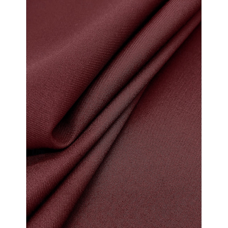 Men's Party Prom Party Suits Peaked Lapel Burgundy Fashion Formal Solid Colored Standard Fit 3 Piece Single Breasted One-button3