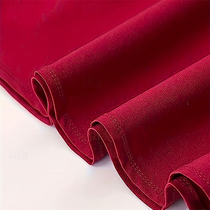 Retro Vintage 1950s Rockabilly Long Length Swing Skirt Solid Color Fancy Dress Women's Christmas Carnival New Year Casual Daily Wear Tea Party Adults' Skirt Summer4