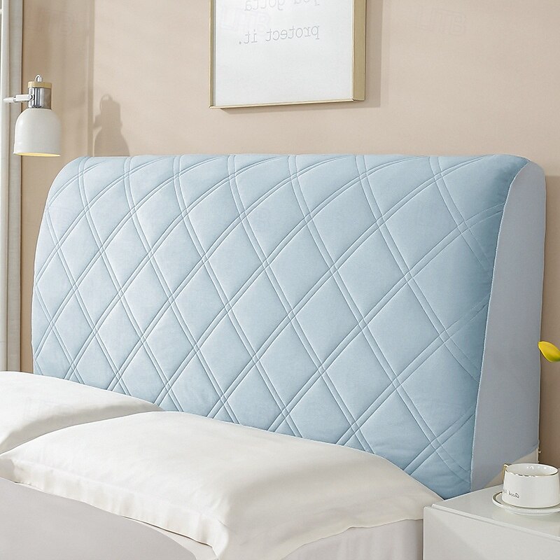 Bed Headboards Cover Slipcover, Dust Proof Stretch Thicken Bed Head Padded Protector Cover, Washable Cooling Headboard Protector Cover2