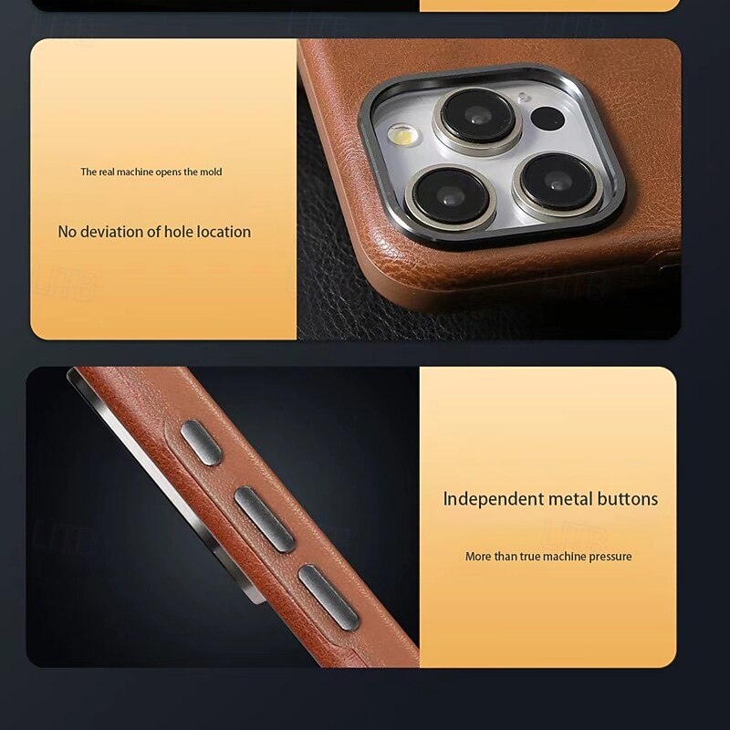 Phone Case For iPhone 16 15 14 Pro Max Plus 13 12 Pro Max Back Cover Magnetic Support Wireless Charging Shockproof Retro TPU PC2