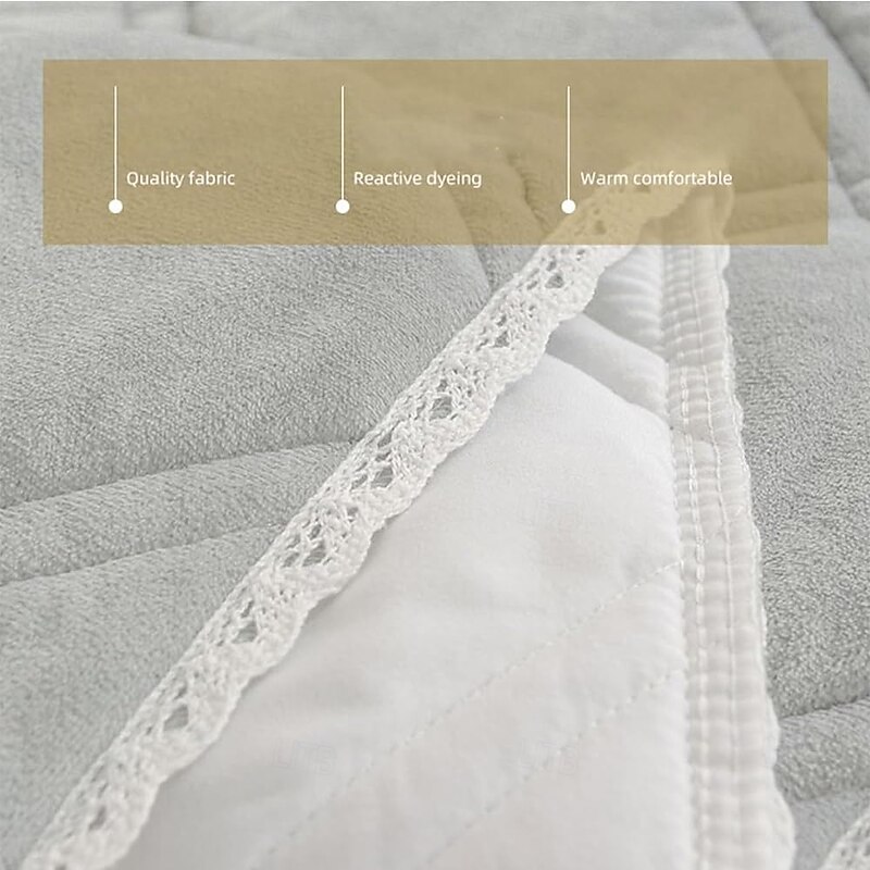 Thickened Bed Headboard Cover, Quilted Headboard Slipcover Twin/Queen/Full/King Velvet Dustproof Headboard Protector Bed Baskrest Cover Bedroom Decoration3