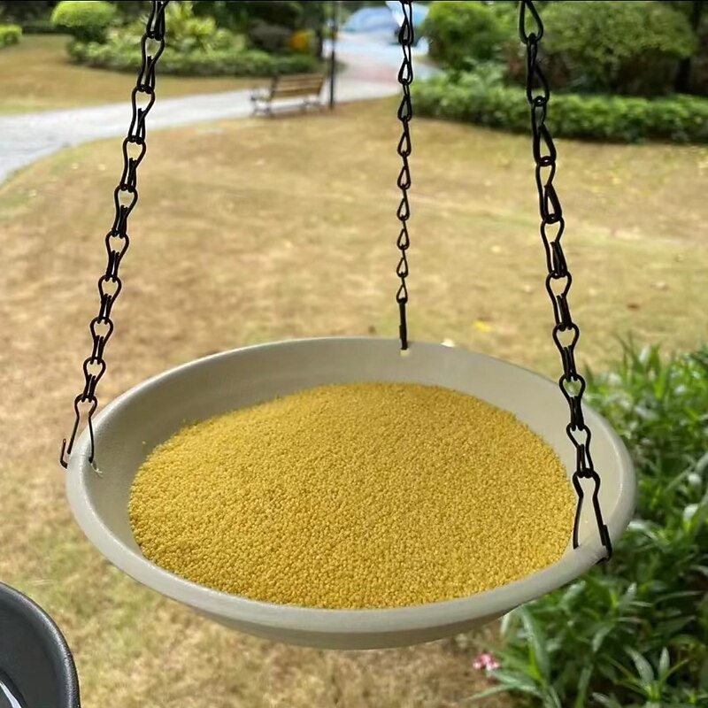 2-In-1 Bird Feeder Tray With 7 Colors Outdoor Bird Feeder Suitable For Garden Wildlife Bird Bath Drinking Water And Home Feeding4