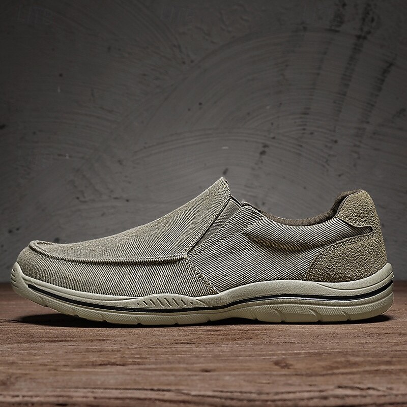 Men's Casual Slip-On Sneakers – Comfortable Canvas Shoes with Lightweight Sole for Outdoor Activities, Daily Wear & Vacation4