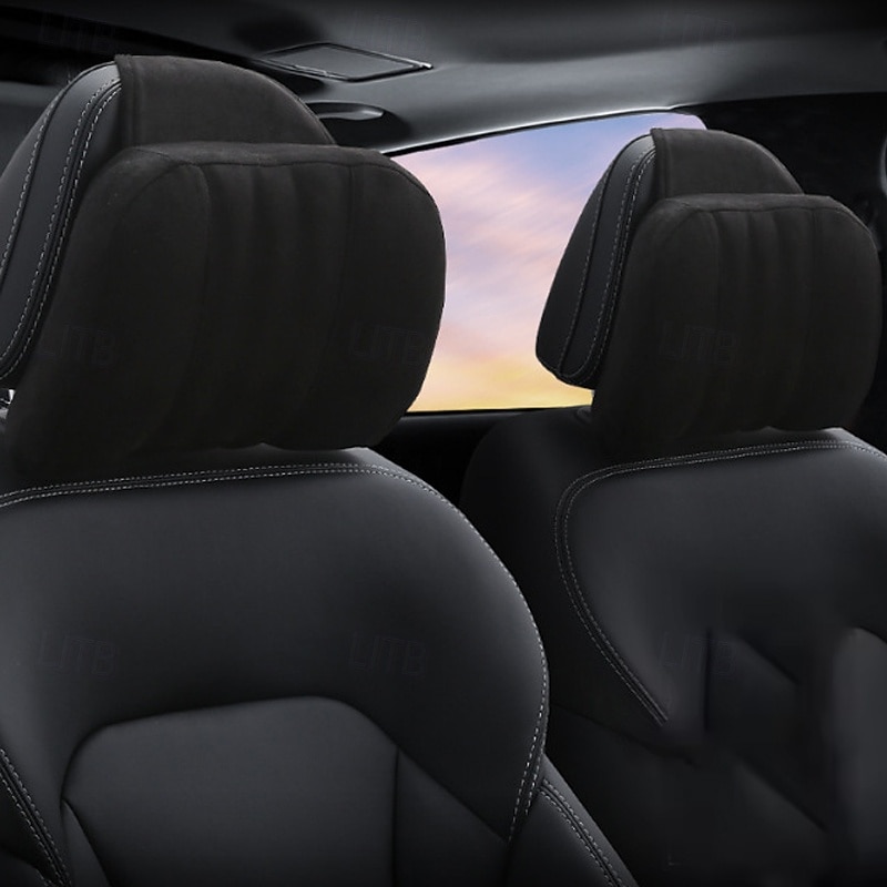 Universal Car Neck Headrest Pillow Ultra Soft Adjustable Pillow for Car Seat Head Support Neck Car Accessory 1PCS3