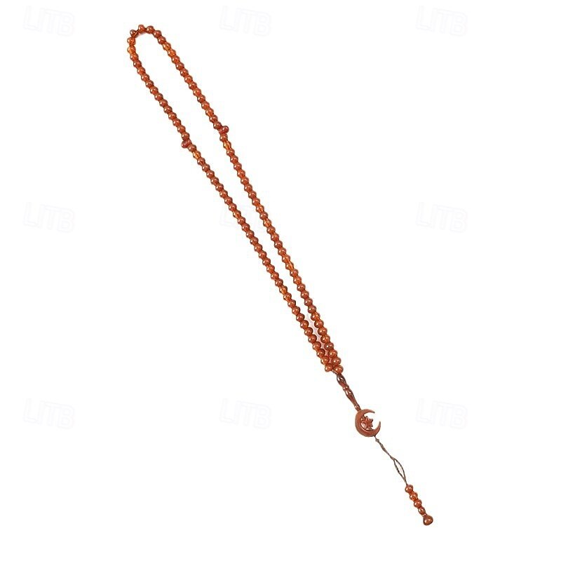 Tulsi Japa Mala Prayer Beads 99 Beads Necklace Bracelet Dubai Islamic Arabian Muslim Ramadan Adults' Unisex Accessories2