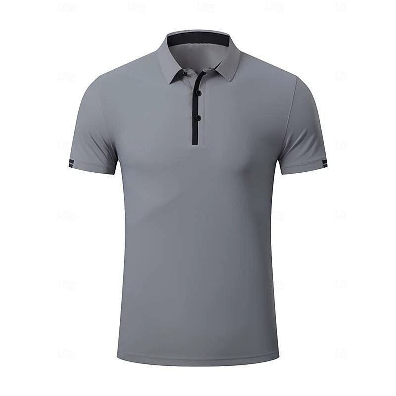 Men's Golf Polo Shirt White Dark Navy Dark Green Short Sleeve Top Golf Attire Clothes Outfits Wear Apparel2