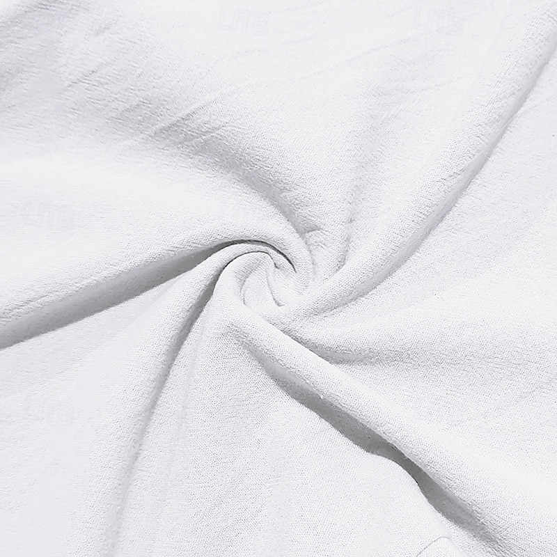 Men's Shorts Linen Shorts Summer Shorts Beach Shorts Capri Pants Pocket Drawstring Elastic Waist Plain Comfort Breathable Calf-Length Outdoor Home Daily Fashion Classic Style Black White3