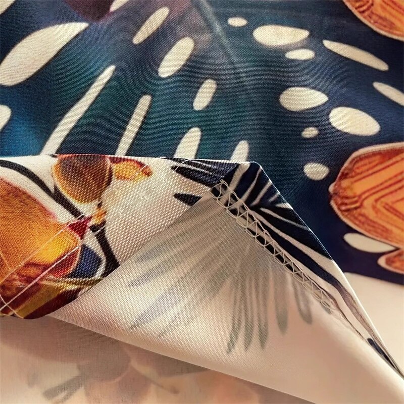 Men's Swim Trunks Swim Shorts 4-Way Stretch Fabric Board Shorts Bottoms Drawstring with Pockets Swimming Surfing Beach Water Sports Floral Printed Summer Spring2