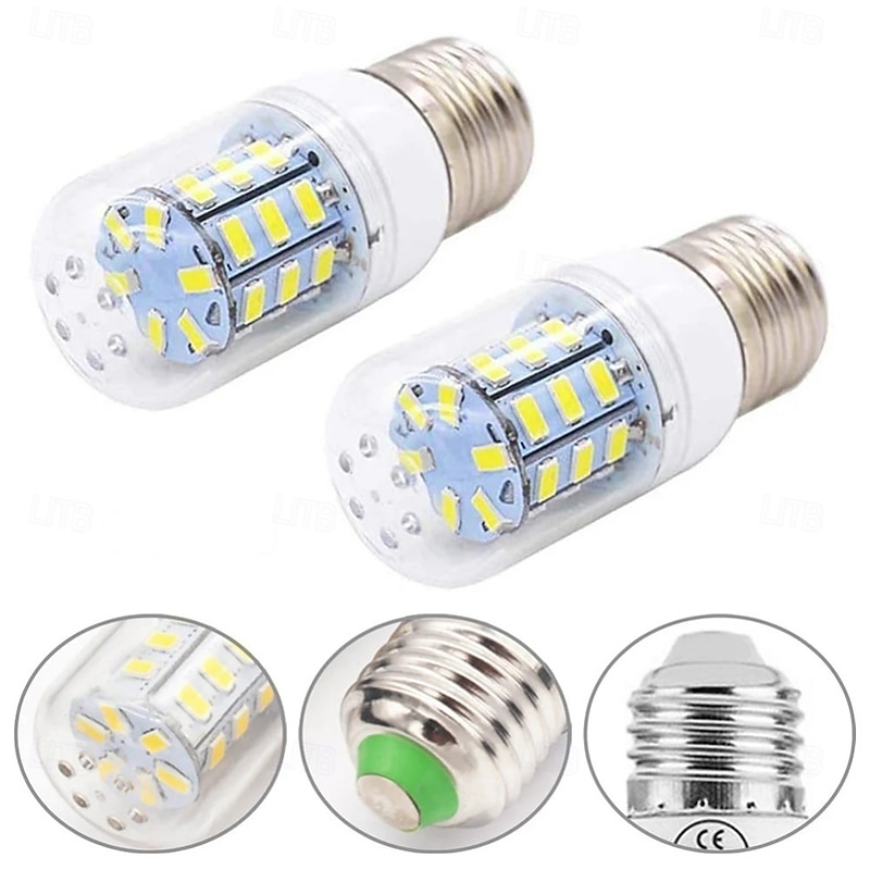 4pcs E14 E27 LED Corn Light Bulbs 3W 12V 5730 SMD 24 LEDs Bulb Lamps White Warm White for Home Office Bar Ceiling Light Wall Lamp3