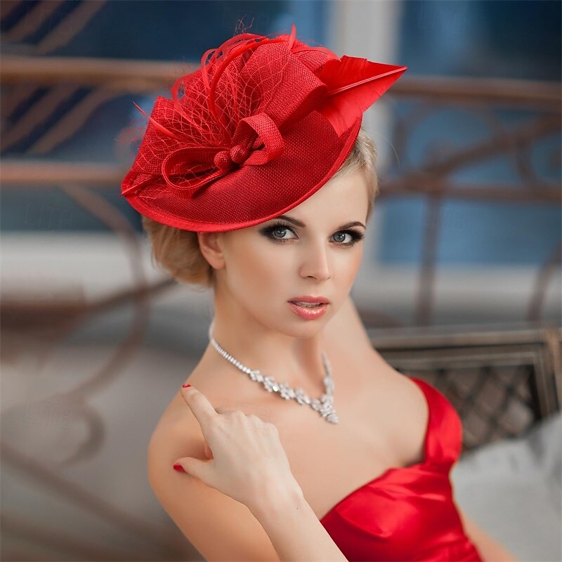 Tea Party Hat Fascinator - 2025 High Tea Party Kentucky Derby Pillbox Hat 1920s Headdress for Lady Women Girls2