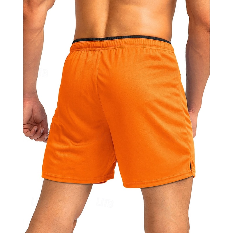 Men's Active Shorts Sweat Shorts Shorts Summer Shorts Pocket Drawstring Elastic Waist Plain Comfort Short Sports Outdoor Daily Going out Fashion Casual Black Army Green Micro-elastic2