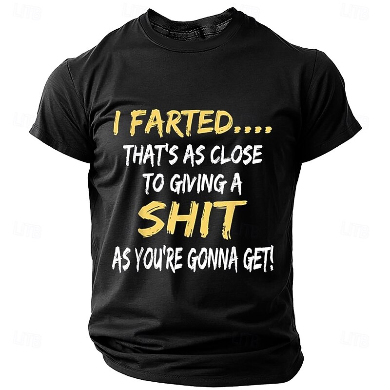 Men's Rude Offensive Funny T Shirt Short Sleeve T shirt 3D Print Crew Neck Shirt Fashion Daily Street Daily Black Blue Orange Summer Spring Clothing Apparel S M L XL XXL XXXL4