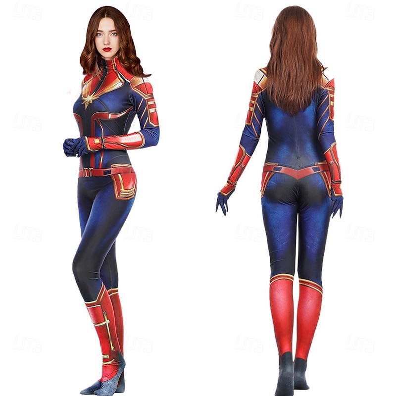 Superhero Zentai Suits Costume Bodysuits Carnival Costume Cosplay Movie Cosplay for Women's Girls' Kid's Adults' Halloween Carnival Performance Party Bachelorette Party
