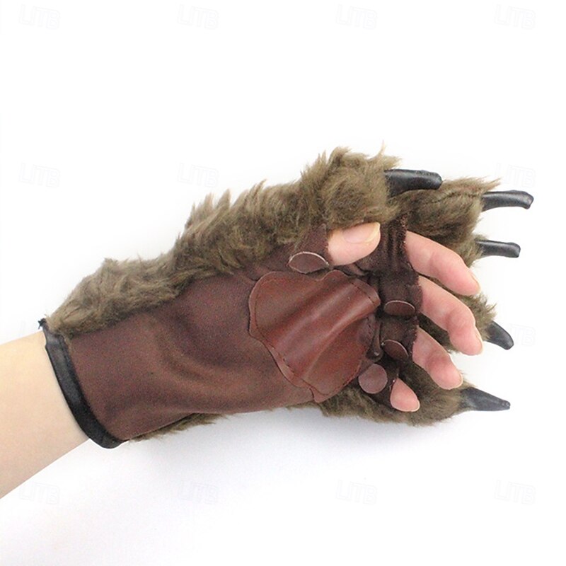 Werewolf Halloween Mask Halloween Props Horror Scary Costume Adults' Men's Women's Unisex Halloween Carnival Party Masquerade Bachelorette Party Easy Halloween Costumes Dress Up4