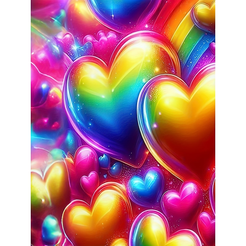 Women's T Shirt Heart Casual Short Sleeve Round Neck Regular Tops Daily Print Fuchsia Summer3