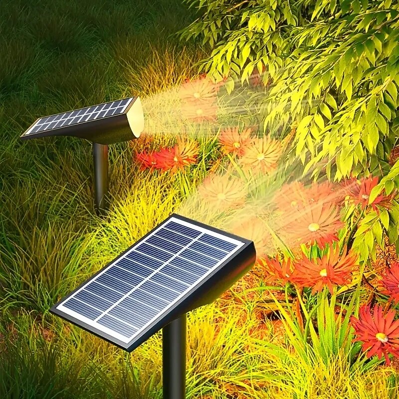 Solar Flood Lights Spotlight 9LEDs Outdoor Waterproof Floodlight for Garden Swimming Pool Pond Courtyard Landscape Decor Lighting3