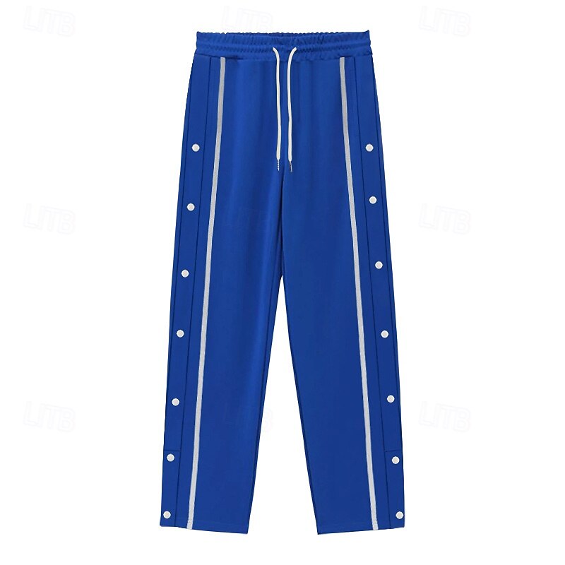 Men's Athletic Pants Sweatpants Trousers Pocket Drawstring Elastic Waist Plain Comfort Sports Outdoor Daily Fashion Casual Royal Blue Khaki Micro-elastic4