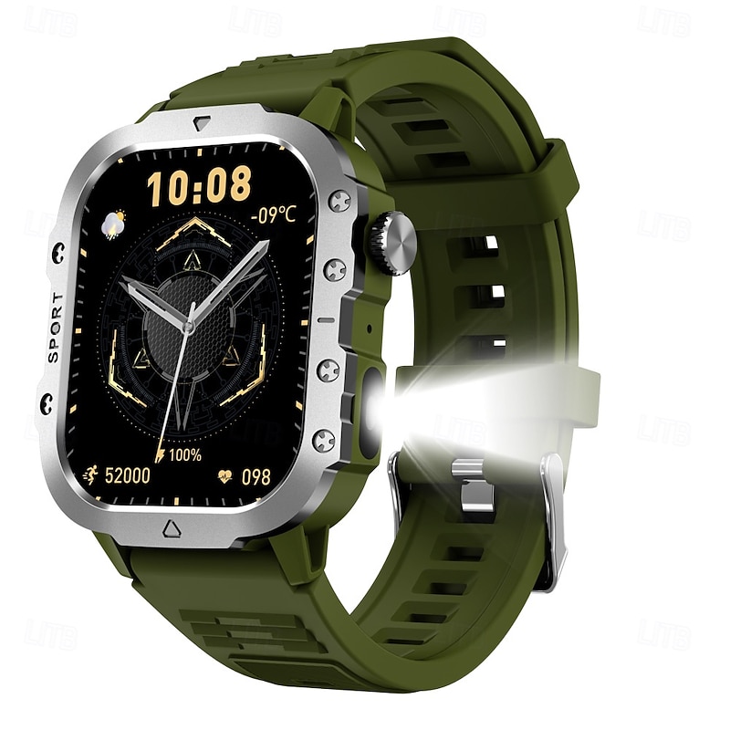 696 H11 Smart Watch 2.01 inch Smartwatch Fitness Running Watch Bluetooth Temperature Monitoring Pedometer Call Reminder Compatible with Android iOS Women Men Hands-Free Calls Waterproof Camera Control