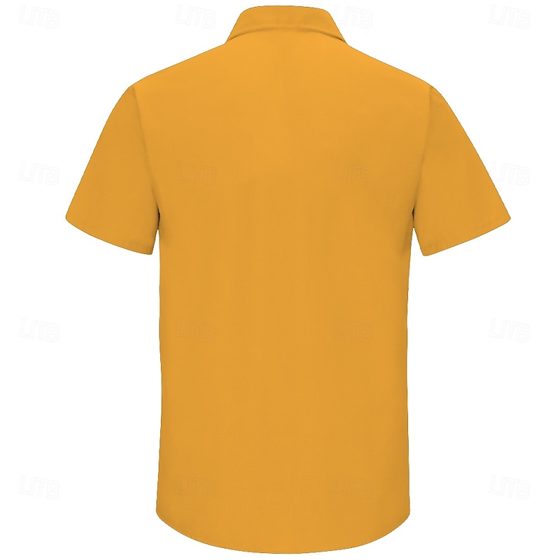 Men's Coconut Tree Tropical Plants Summer Hawaiian Shirt Button Up Shirt Aloha Shirt Short Sleeve Hawaiian Resort Vacation Holiday Beach Wear Summer Spring Turndown 3D Print Yellow2