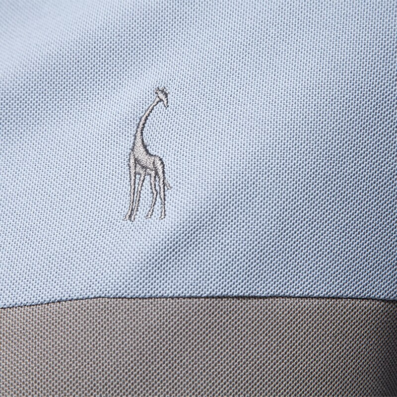 Men's Polo Knit Polo Sweater Formal Work Seagull collar Short Sleeve Modern Comfortable Color Block Patchwork Embroidery Spring Black White Navy Blue Blue Army Green Gray Polo3