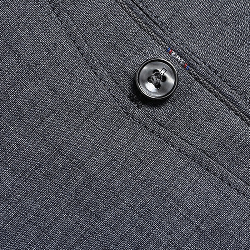 Men's Shorts Linen Shorts Dress Shorts Summer Shorts Bermuda shorts Pocket Straight Leg Plain Breathable No-Iron Knee Length Office Business Daily Fashion Formal Black Light Grey4