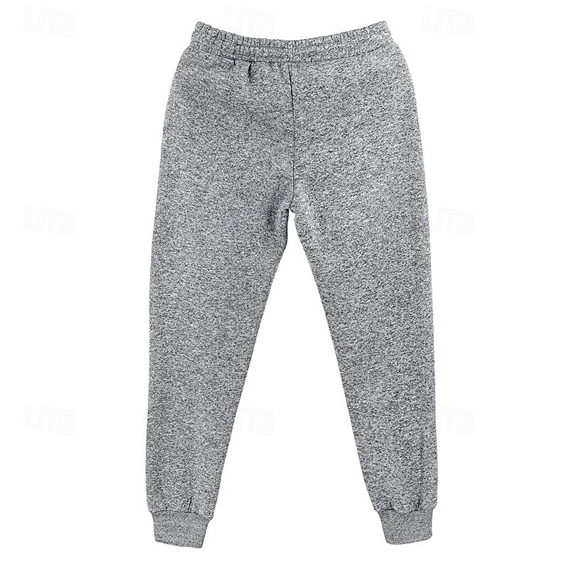 Men's Sweatpants Joggers Trousers Casual Pants Drawstring Elastic Waist Plain Comfort Warm Full Length Outdoor Daily Running Sports Fashion Red Green3