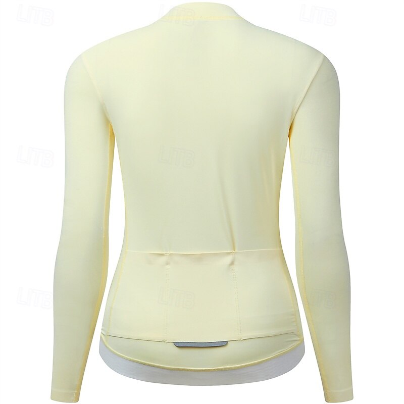 Women's Cycling Jacket Cycling Jersey Color Block Long Sleeve Bike Jersey Raincoat with 3 Rear Pockets Mountain Bike MTB Quick Dry Breathable Sports Yellow Blue Purple Clothing Apparel4