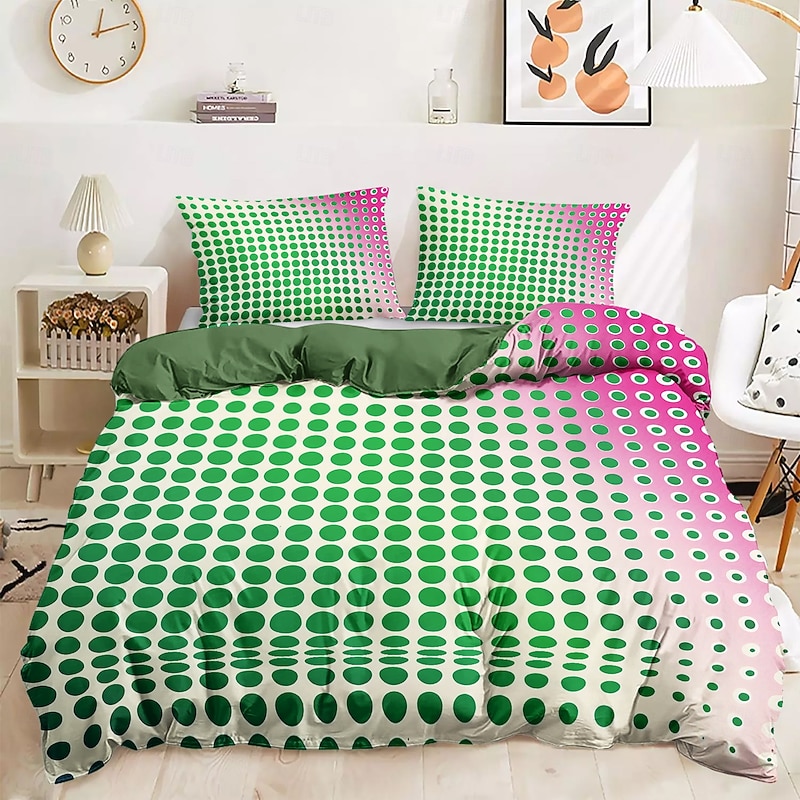 pointillism Pattern Duvet Cover Set Set Soft 3-Piece Luxury Cotton Bedding Set Home Decor Gift Twin Full King Queen Size Duvet Cover3