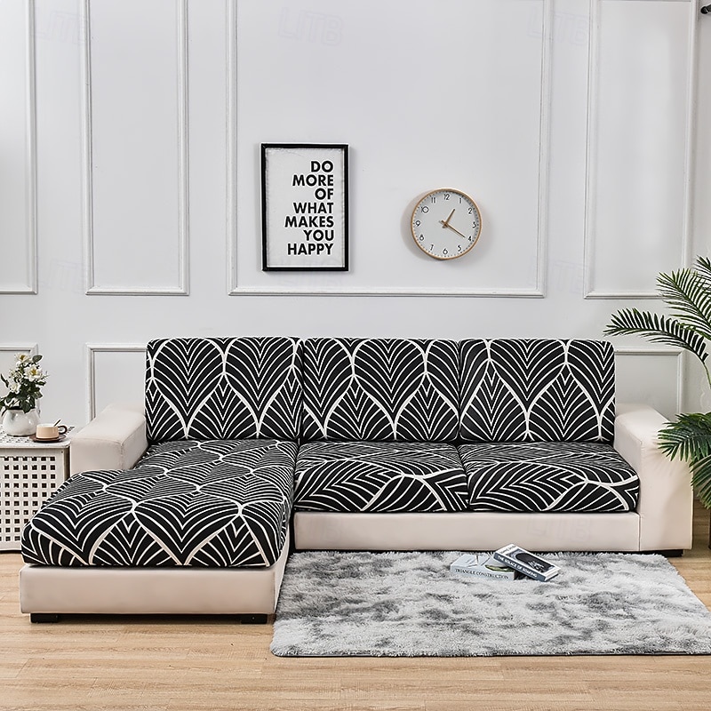 Sofa Cushion Cover for Living room Furniture Protector Spandex Elastic Removable L-Shape Corner Armchair Couch Slipcover4