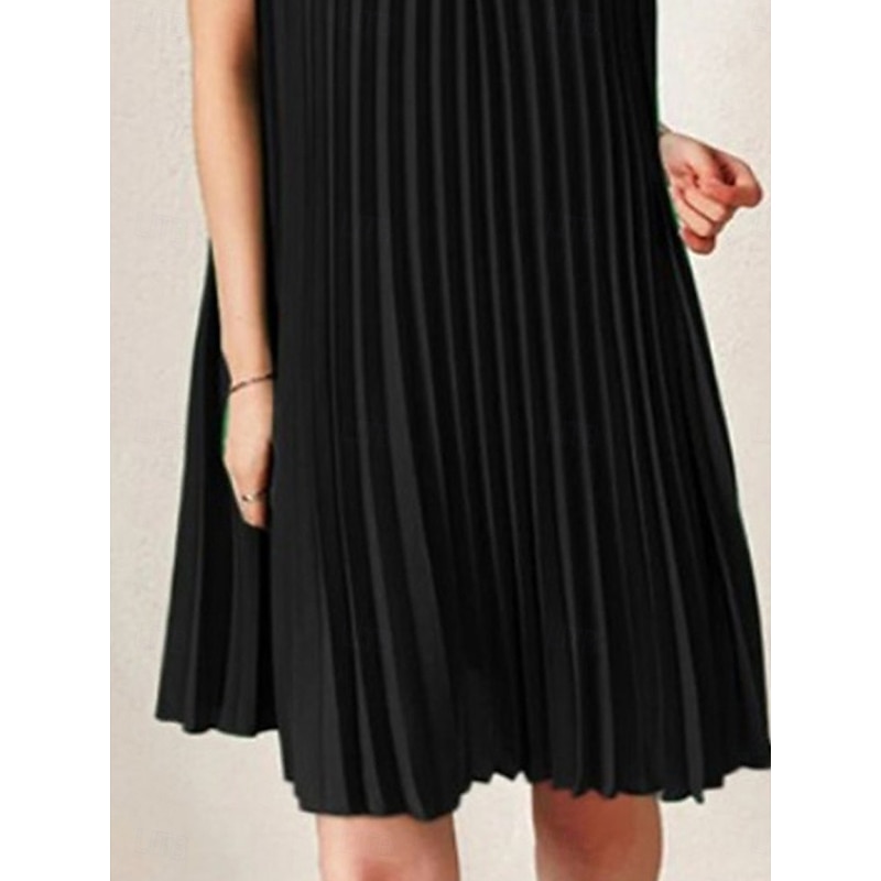 Women's Mini Dress Casual Dress T Shirt Dress Tee Dress Basic Casual Vacation Daily Regular Fit Plain Short Sleeve Crew Neck Black Brown Green Summer3