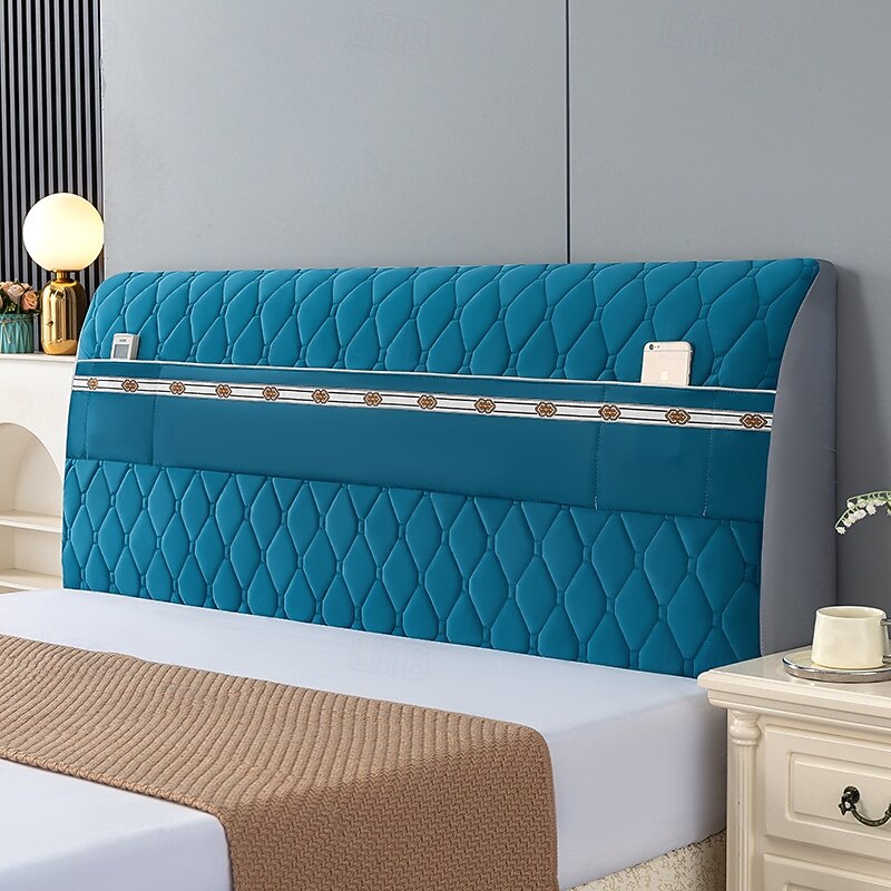 All-Inclusive Headboard Slipcover, Elastic Bed Headboard Cover Protector, Stretch Modern Dustproof Dustproof Cover, Breathable Bed Head Covers for Bedroom Decor3