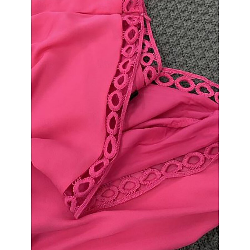 Women's Mini Dress Wrap Dress Bodycon Dress Off The Shoulder Dress Strapless Dress Vacation Casual Vacation Daily Regular Fit Plain Long Sleeve One Shoulder Black White Pink Summer2