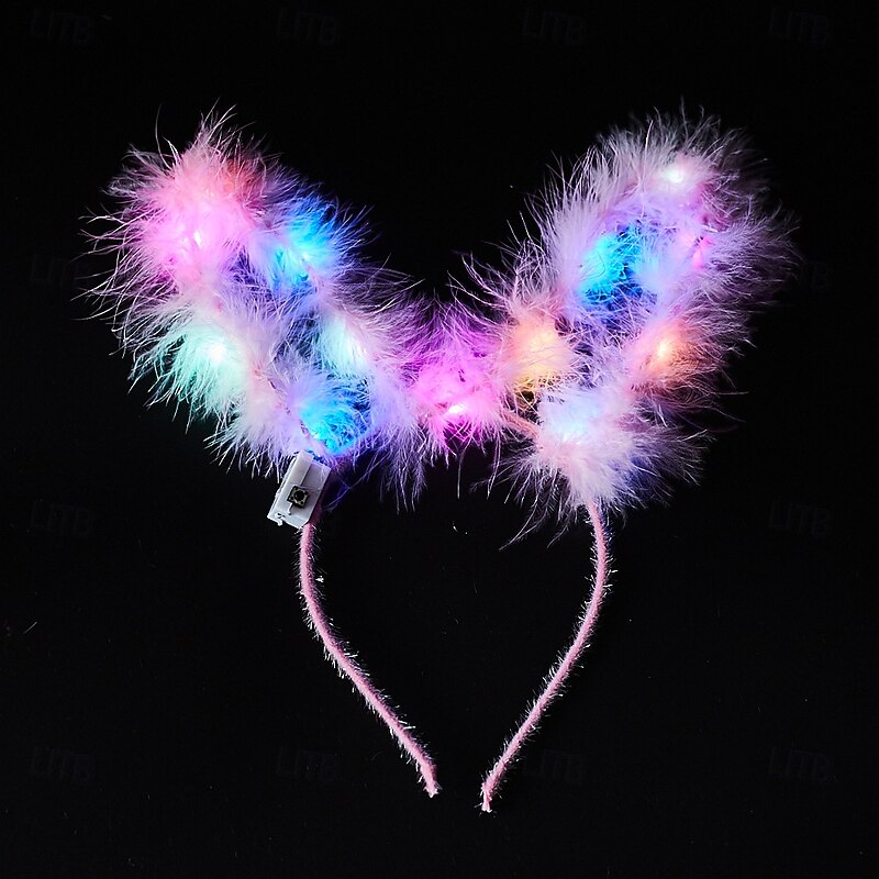 Carnival LED Light-Up Flower Crown Headband, Glowing Hair Hoop for Women, Girls, Kids Festival, Concert, Party & Costume Accessory3