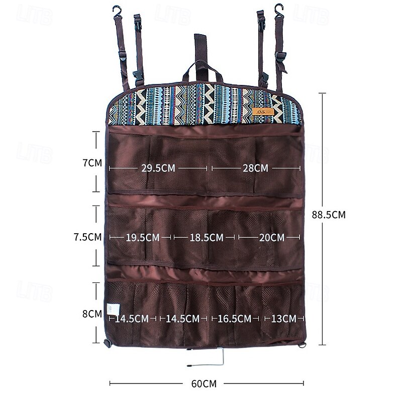 1Pc Outdoor Multifunctional Storage Hanging Bag, Portable, Durable, Perfect for Organizing Gear, Camping Essentials, Travel Items, Easy to Hang and Access4