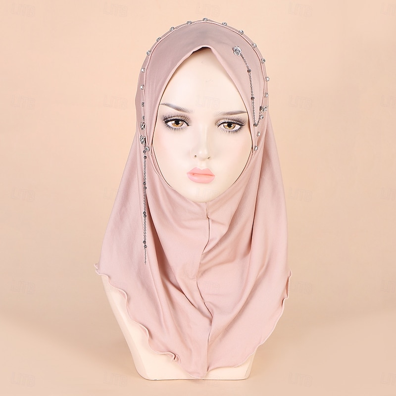 Women's Headwraps Hijab Scarfs Headscarf Religious Dubai Islamic Arabian Muslim Ramadan Adults' Scarf2