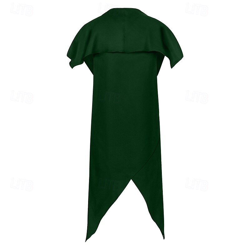 Retro Vintage Medieval Renaissance Cape Shawls Witch Wizard Archery Solid Color Fancy Dress Men's Women's Walpurgis Night Masquerade LARP Adults' Shawl4