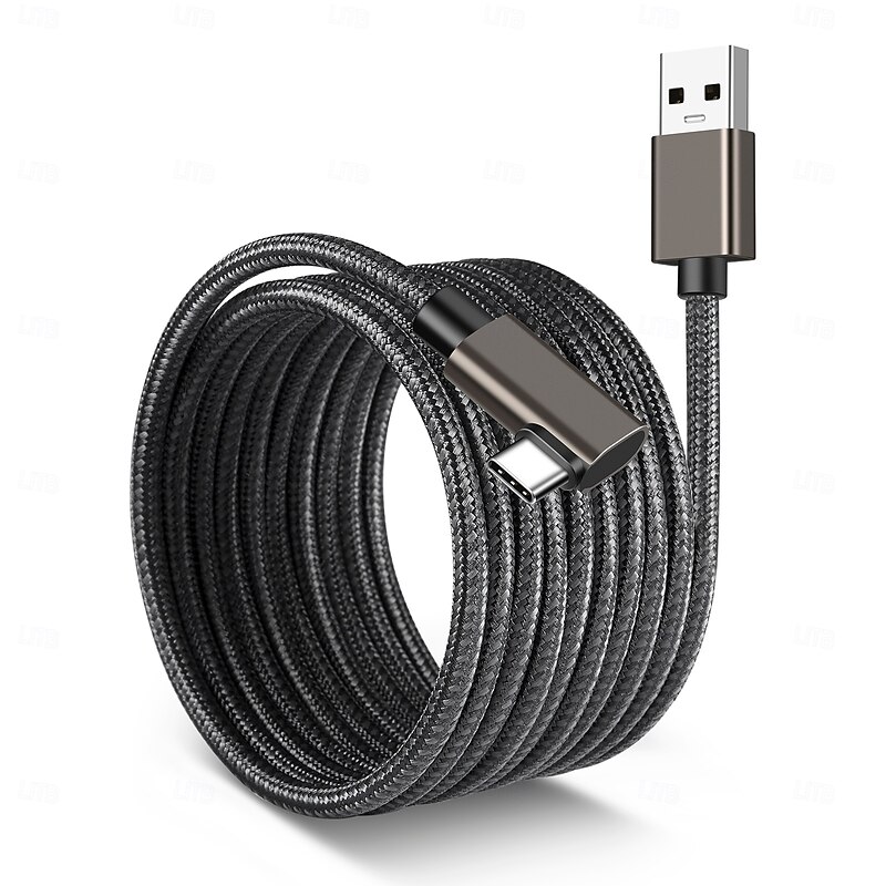 VR Link Cable 3m Compatible with Quest2/Pico 4 Accessories and PC/Steam VR High Speed PC Data Transfer USB 3.0 to USB C Cable for VR Headset and Gaming PC2