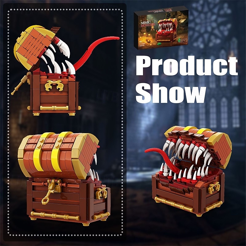 Games Series Mimic Treasure Chest Building Blocks Set for Adult Kids Toys(340PCS)3