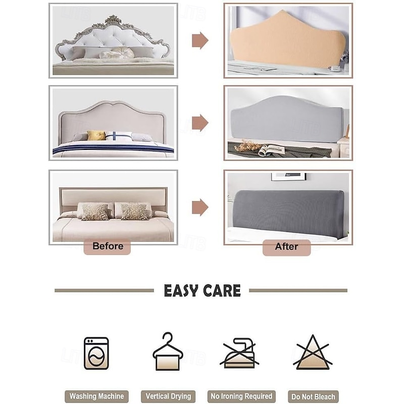 Stretch Bed Headboard Cover Thicken Headboard Slipcover for Full Queen King Size Dustproof Bed Head Protector Cover Bedroom Decoration4
