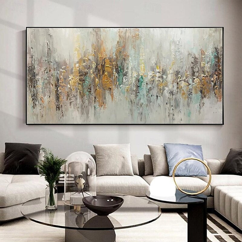 Handmade Oil Painting Canvas Wall Art Decoration Nordic Modern Abstract Texture  Decorative Pictures for Living Room Home Decor Rolled Frameless Unstretched Painting4