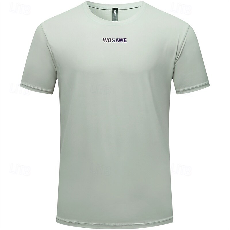 Men's Women's Cycling Jersey Letter & Number Short Sleeve Bike Tee Tshirt Jersey Top with 3 Rear Pockets Mountain Bike MTB Quick Dry Breathable Sports Black White Green Clothing Apparel2