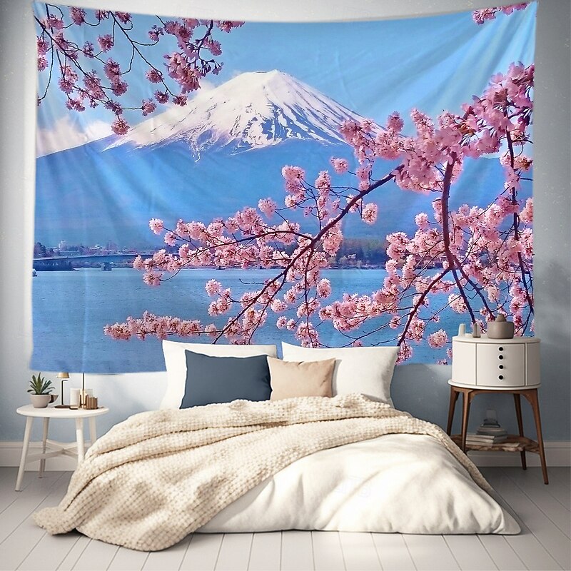 Landscape Mount Fuji Hanging Tapestry Wall Art Large Tapestry Mural Decor Photograph Backdrop Blanket Curtain Home Bedroom Living Room Decoration2