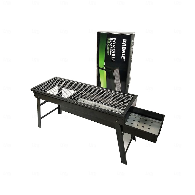 1Pc Camping Outdoor Barbecue with Carbon Stove Portable BBQ Grill for Picnic Hiking and Camping Activities