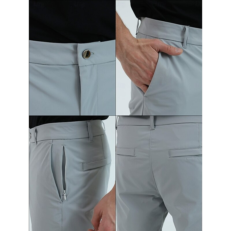 Men's Golf Shorts Black White Navy Blue Bottoms Golf Attire Clothes Outfits Wear Apparel4