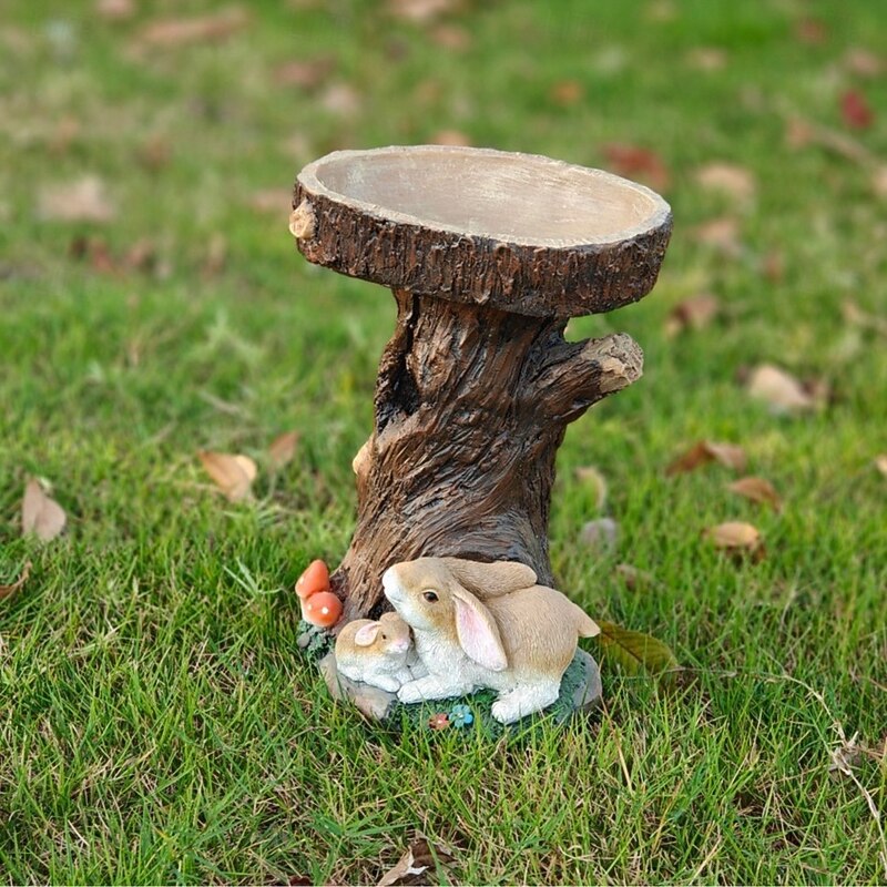 Sunflower Bird Bath and Bird Feeder, Outdoor Garden Decoration, Dual Function, Durable Resin, Attracts Birds, Ideal for Yard, Patio, or Balcony, Easy to Install, Eco-Friendly, Weather-Resistant3