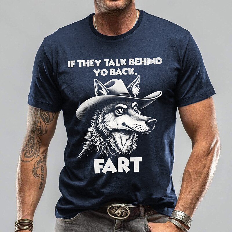 Men's Funny T Shirt Short Sleeve T shirt 3D Print Crew Neck Shirt Fashion Daily Street Daily Blue Green Gray Summer Spring Clothing Apparel S M L XL XXL XXXL2