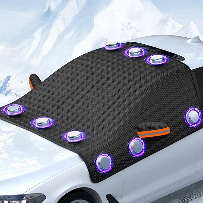 Car Window Glass Sun Visor Snow Cover Large Size Magnetic Car Windshield Snow Cover Anti Freeze Snow Windshield Covers