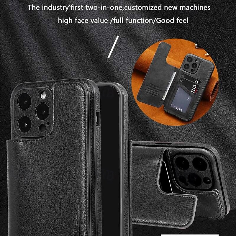 Phone Case For iPhone 16 15 14 Pro Max Plus 13 12 11 Pro Max Back Cover with Stand Holder Card Slot Shockproof Retro TPU2